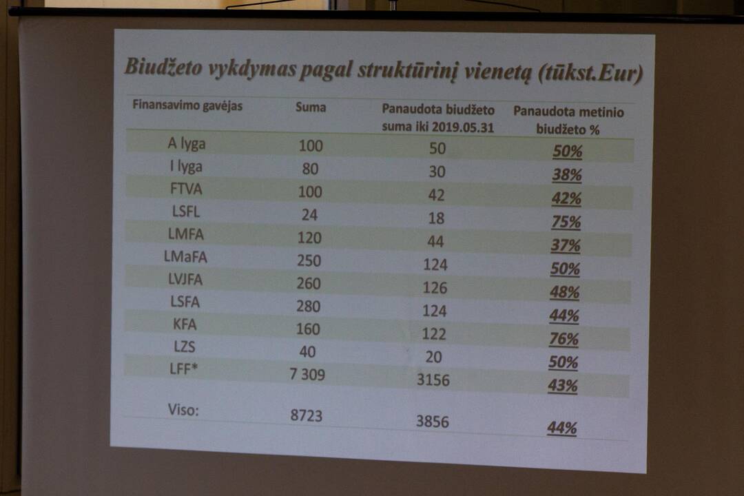 Lietuvos futbolo federacijos spaudos konferencija