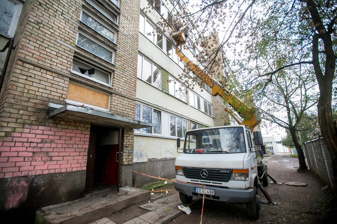 Sprogimas Vilijampolės daugiabutyje