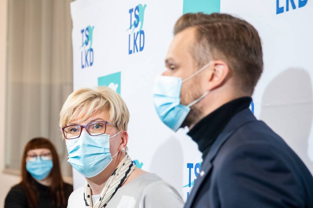 I. Šimonytės ir G. Landsbergio spaudos konferencija