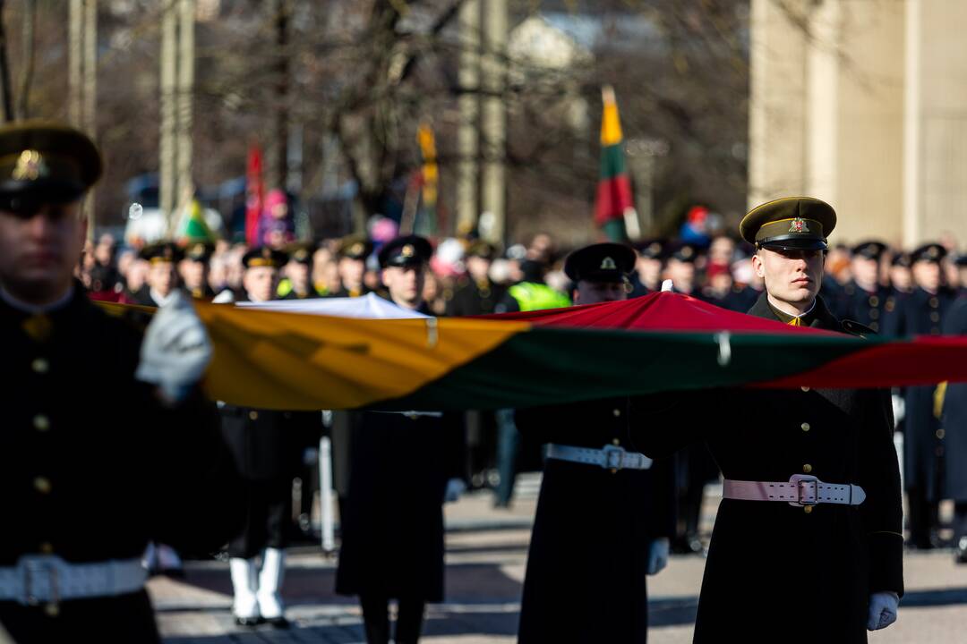 Trijų Baltijos valstybių vėliavų pakėlimo ceremonija