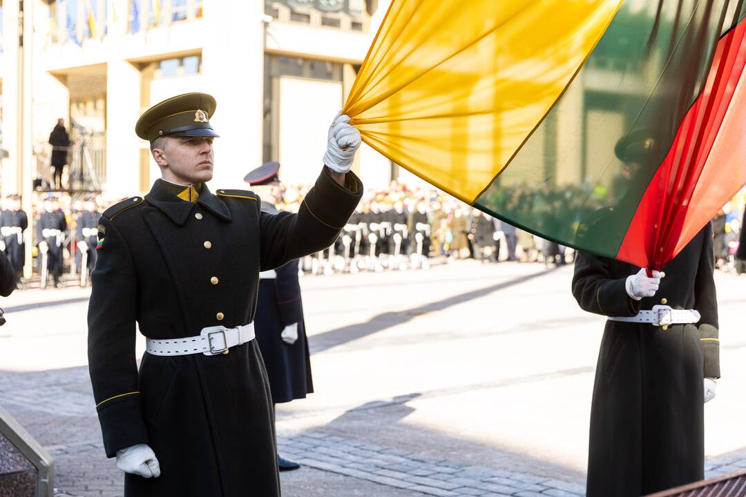 Trijų Baltijos valstybių vėliavų pakėlimo ceremonija