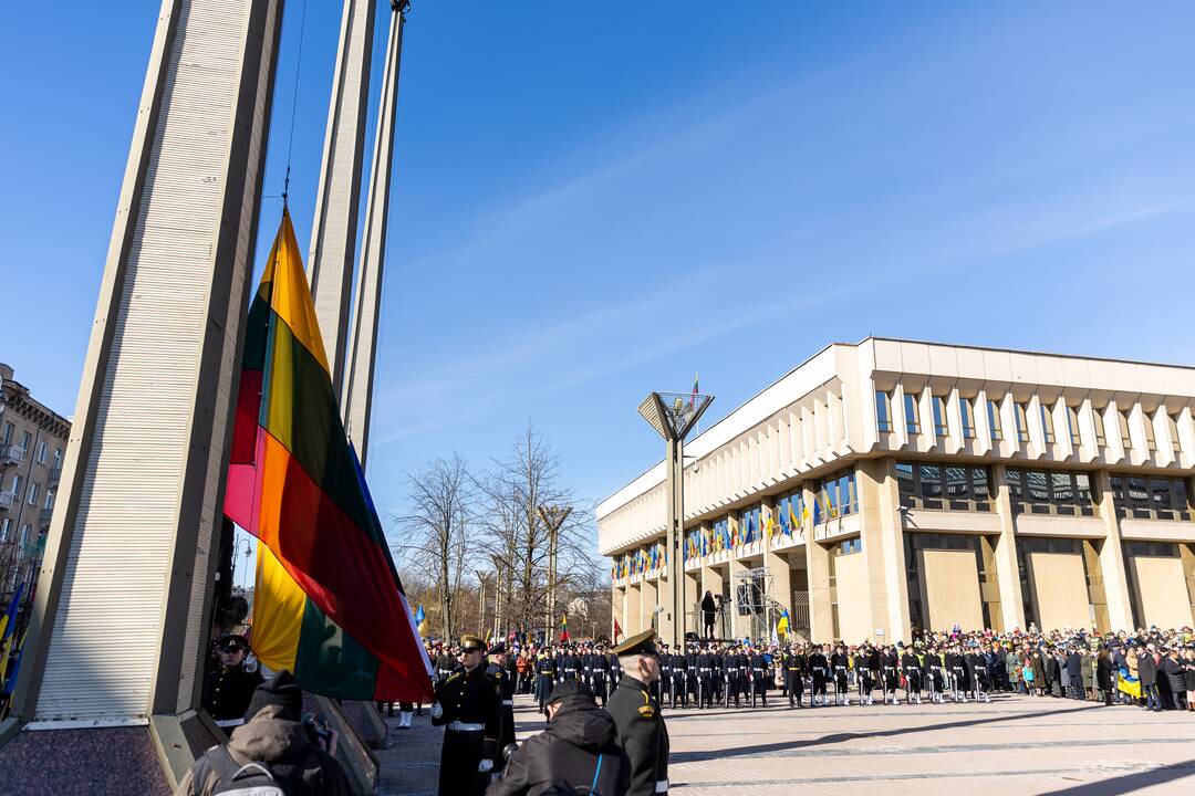 Trijų Baltijos valstybių vėliavų pakėlimo ceremonija