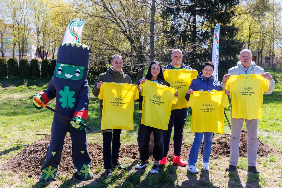 Kaune – „Olimpinei dienai 2022“ skirta spaudos konferencija