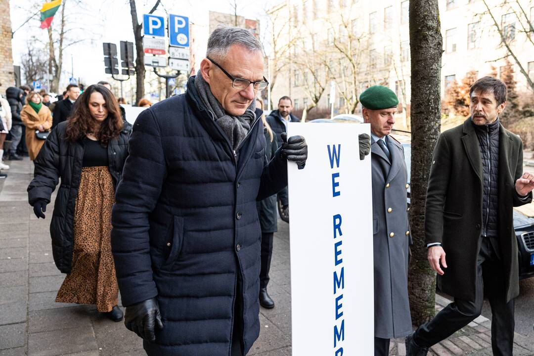 Tarptautinės Holokausto aukų atminimo dienos eisena Vilniuje