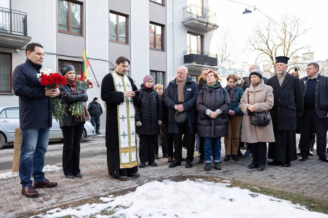 Laisvosios Rusijos forumas prie Ukrainos ambasados surengė solidarumo akciją