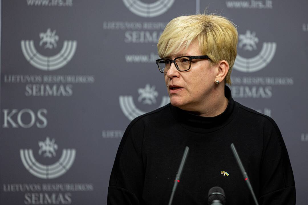 Šimonytė prezidento metinio pranešimo neklausė: tikina neturėjusi progos