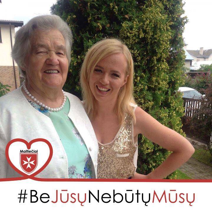 Ž. Kropaitė su močiute