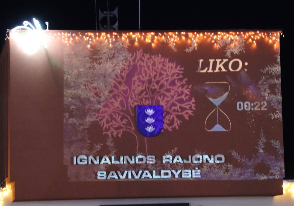 Įžiebta Ignalinos Kalėdų eglė