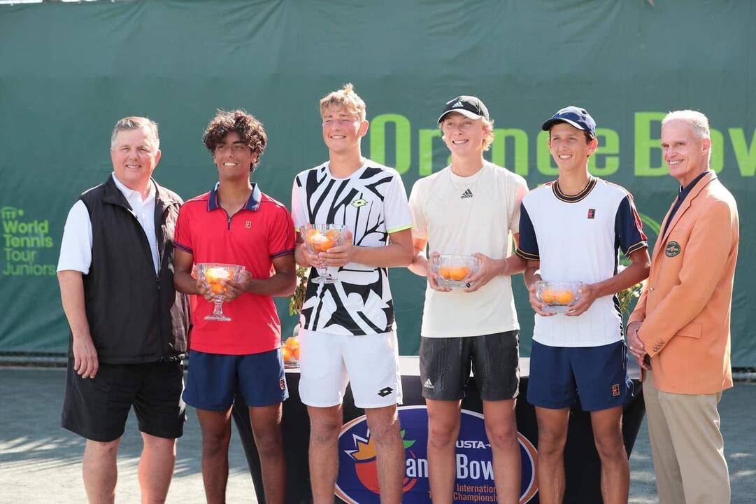 Prestižinė pergalė: E. Butvilas – „Orange Bowl“ jaunių dvejetų čempionas