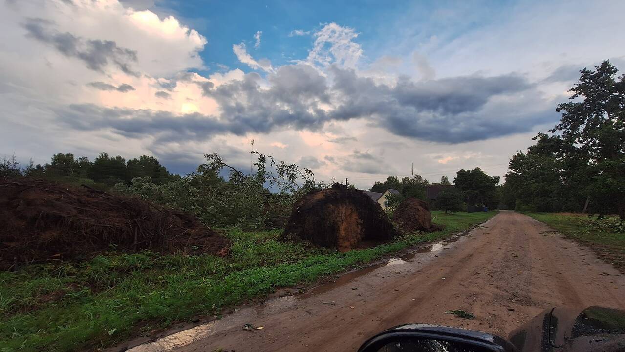 Lietuvą nusiaubė audra