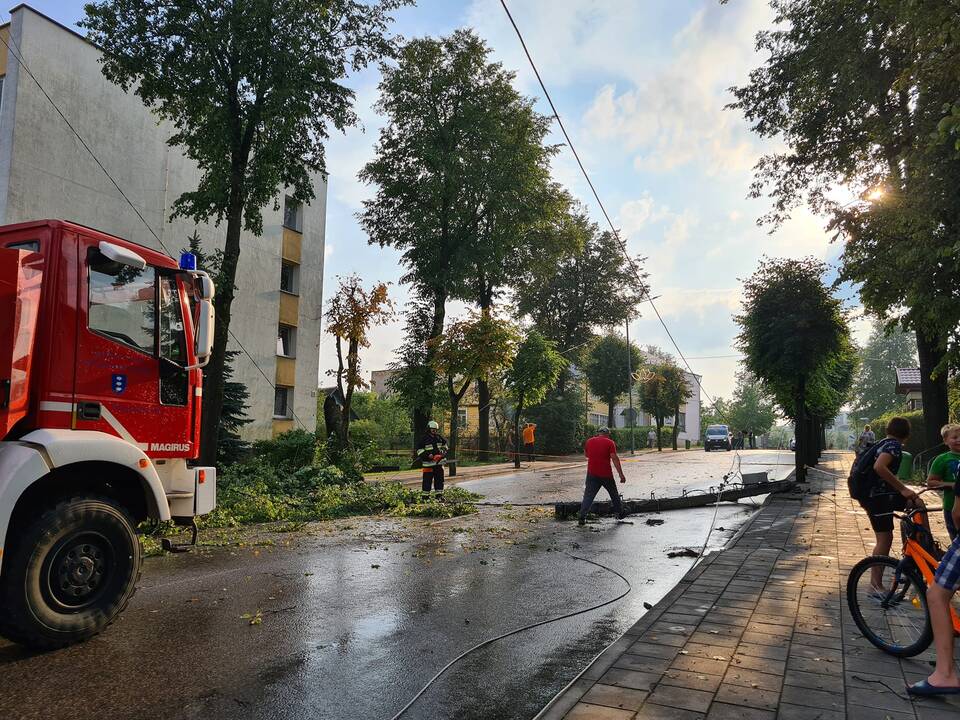 Lietuvą nusiaubė audra