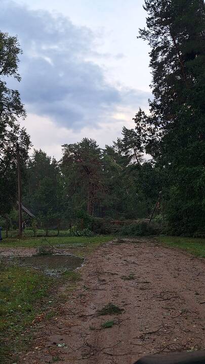 Lietuvą nusiaubė audra