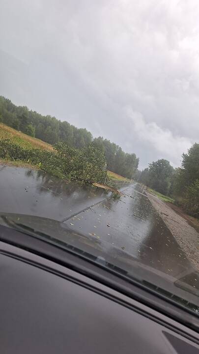 Lietuvą nusiaubė audra