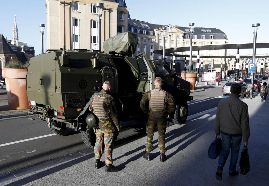 Briuselyje dar šeši žmonės sulaikyti dėl galimų atakų pasitinkant Naujuosius