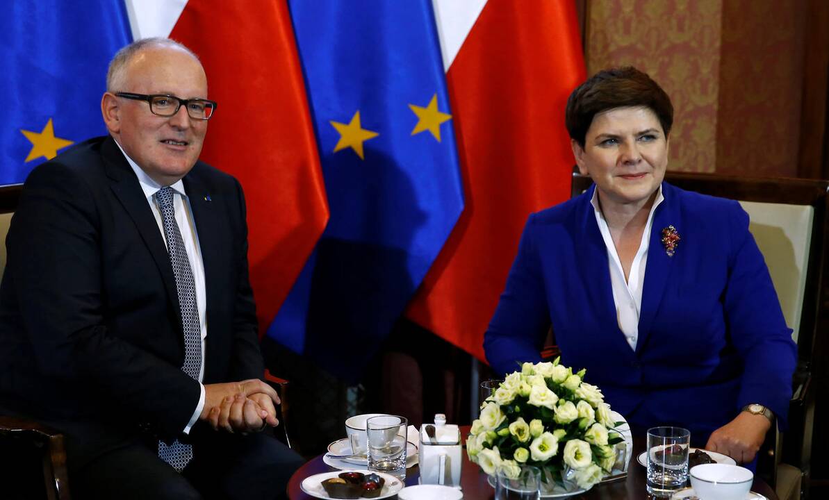 Fransas Timmermansas ir Beata Szydlo