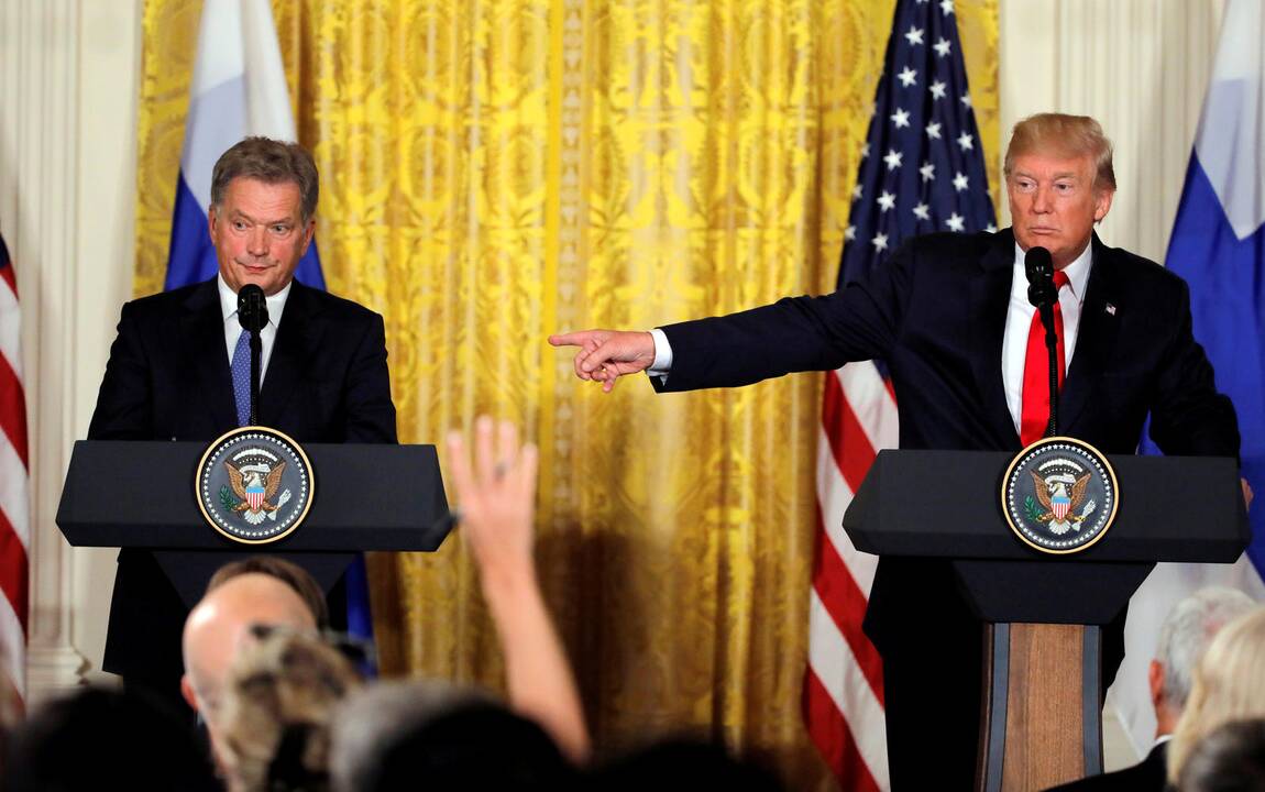 Sauli Niinisto ir Donaldas Trumpas