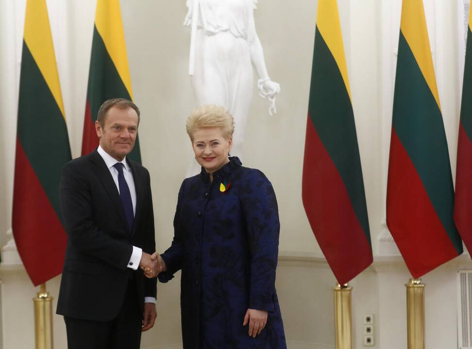 Donaldas Tuskas ir Dalia Grybauskaitė