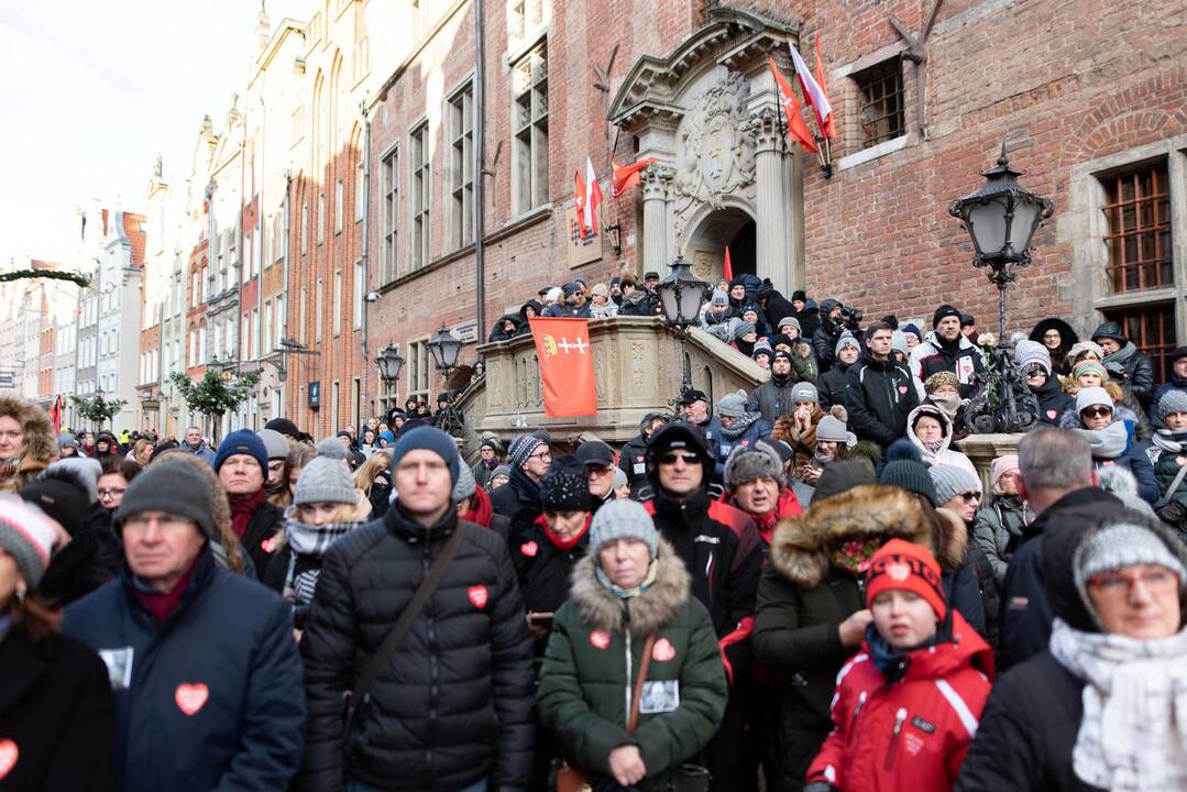 Nužudyto Gdansko mero laidotuvės