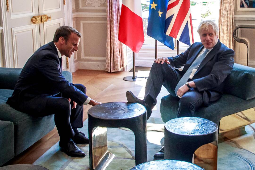 Emmanuelis Macronas ir Borisas Johnsonas