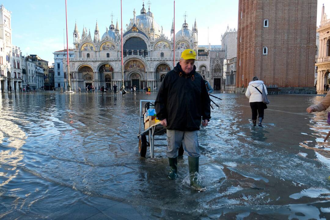 Veneciją užliejo potvynis