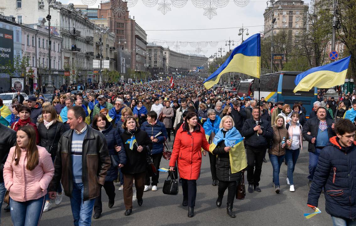 P. Porošenkos ir V. Zelenskio debatai Kijevo stadione