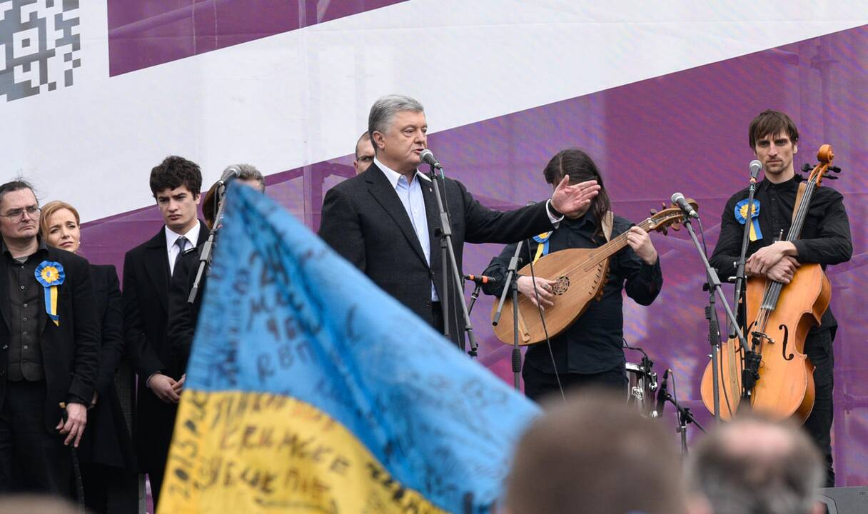 P. Porošenkos ir V. Zelenskio debatai Kijevo stadione