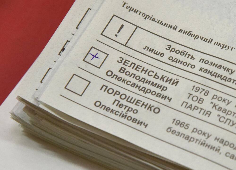 V. Zelenskio pergalė Ukrainos prezidento rinkimuose