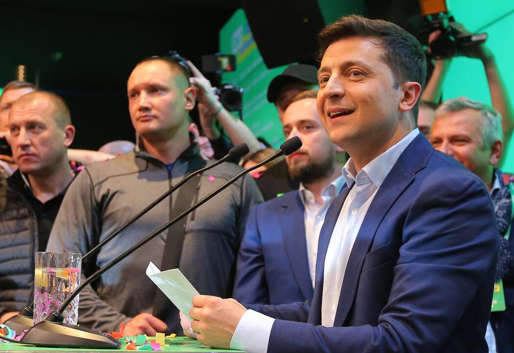 V. Zelenskio pergalė Ukrainos prezidento rinkimuose