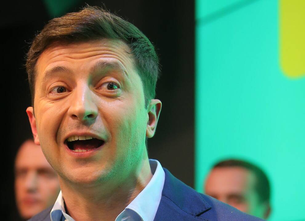 V. Zelenskio pergalė Ukrainos prezidento rinkimuose