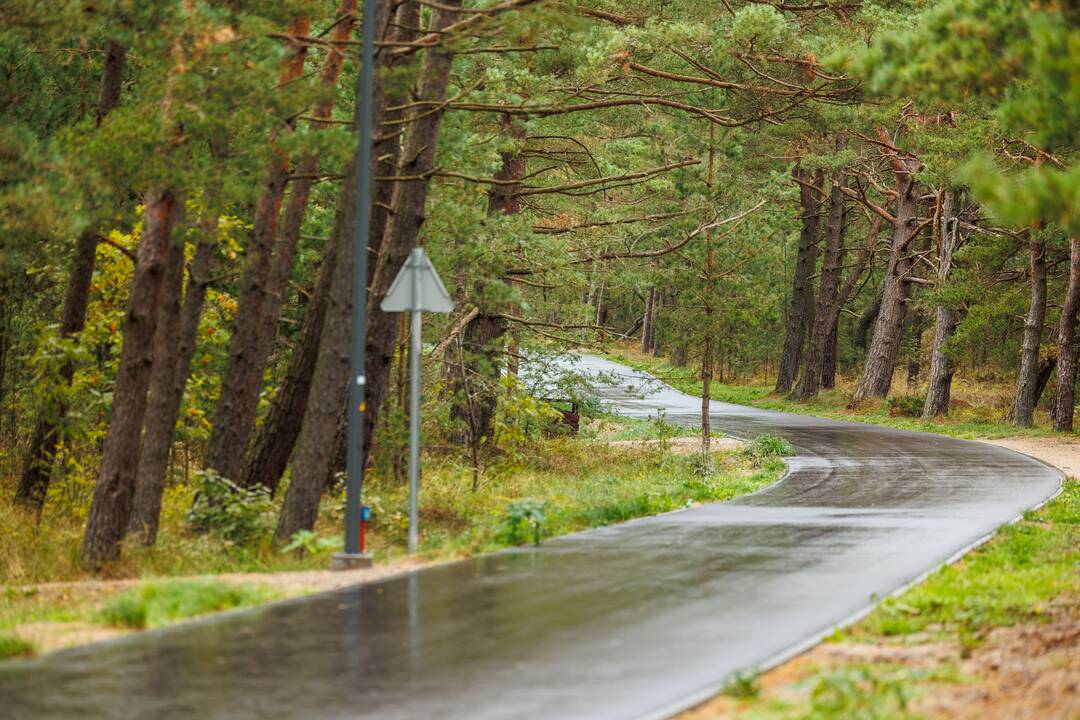 Rekonstruotas Kuršių nerijos dviračių takas