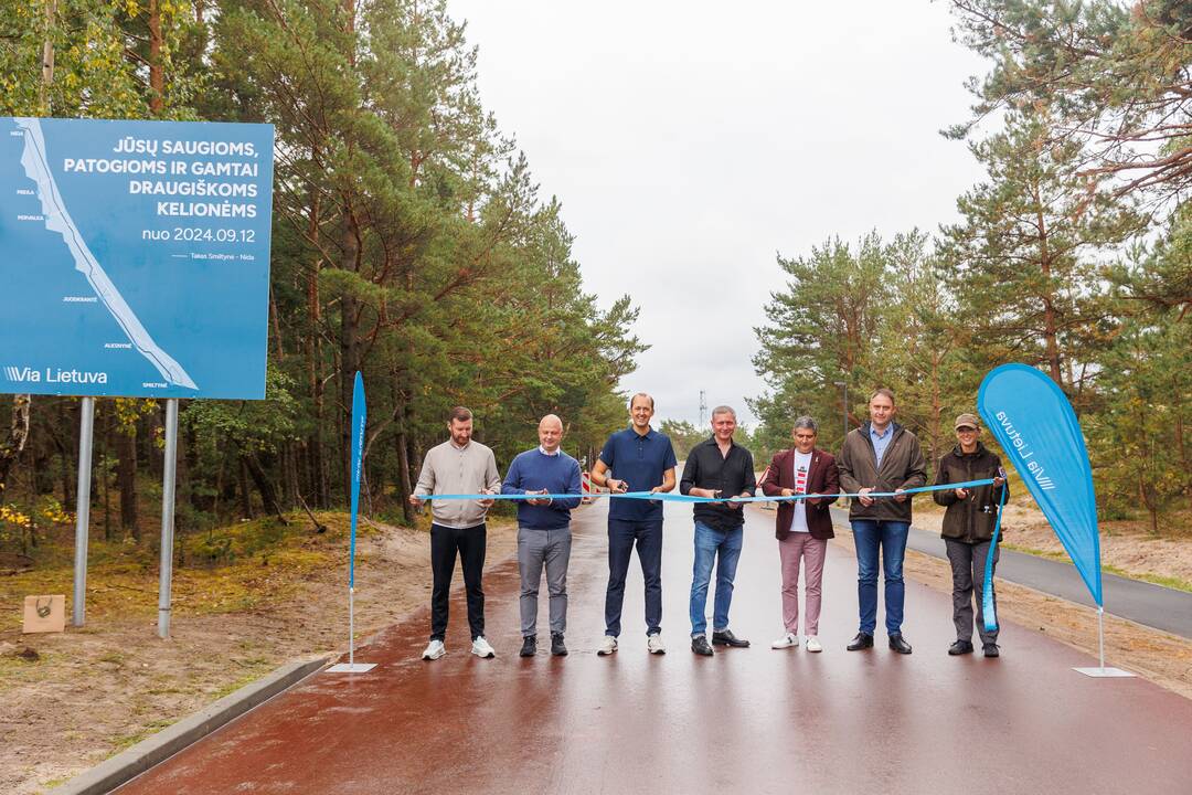 Rekonstruotas Kuršių nerijos dviračių takas