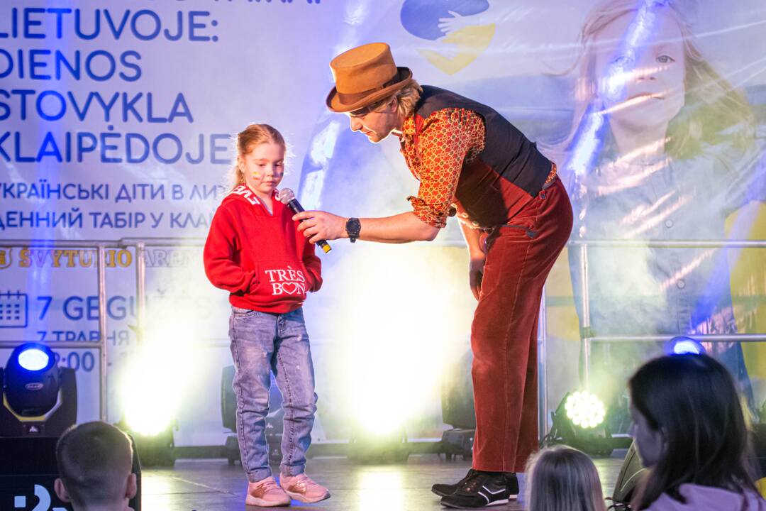 „Švyturio“ arenoje – dienos stovykla ukrainiečių vaikams