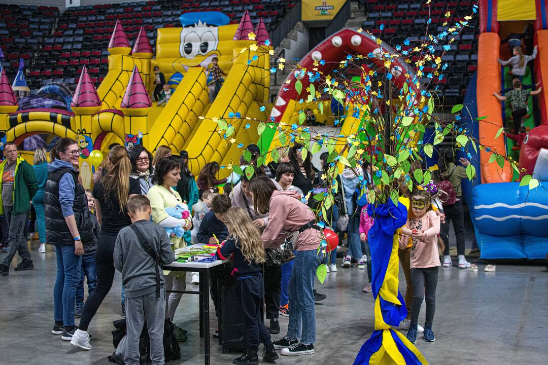 „Švyturio“ arenoje – dienos stovykla ukrainiečių vaikams