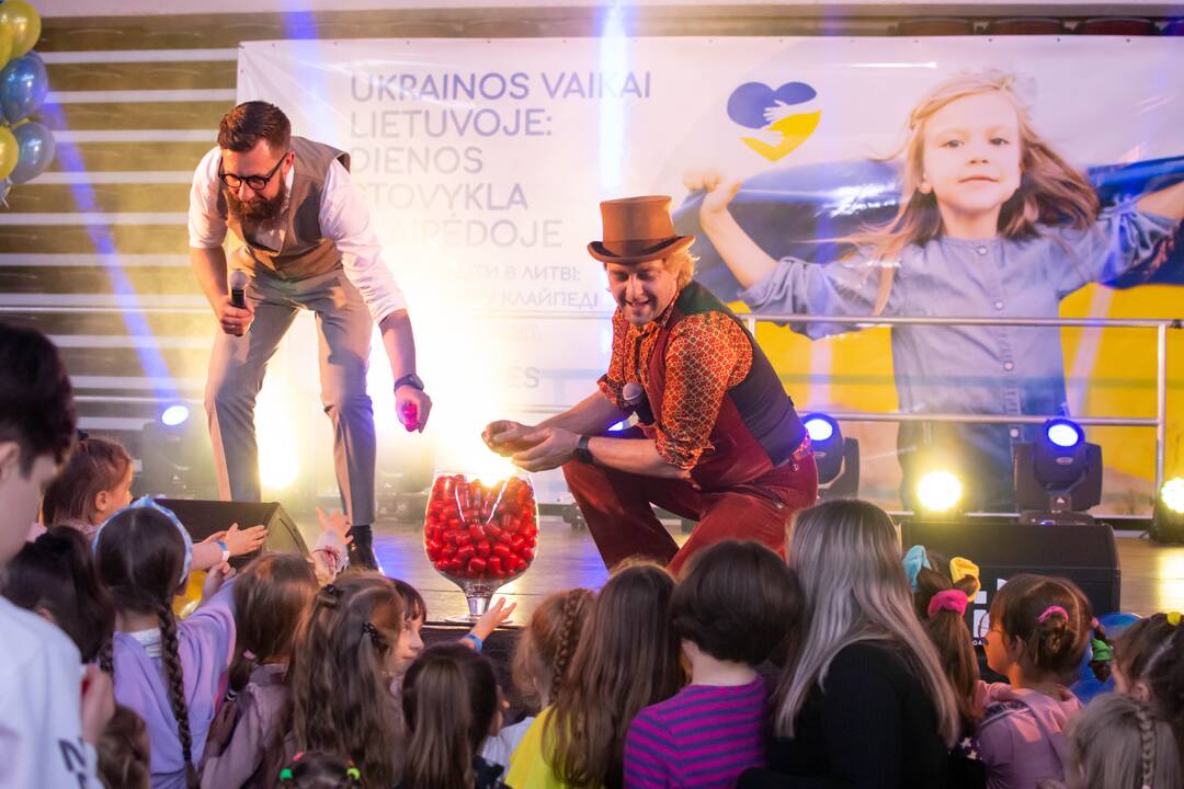 „Švyturio“ arenoje – dienos stovykla ukrainiečių vaikams