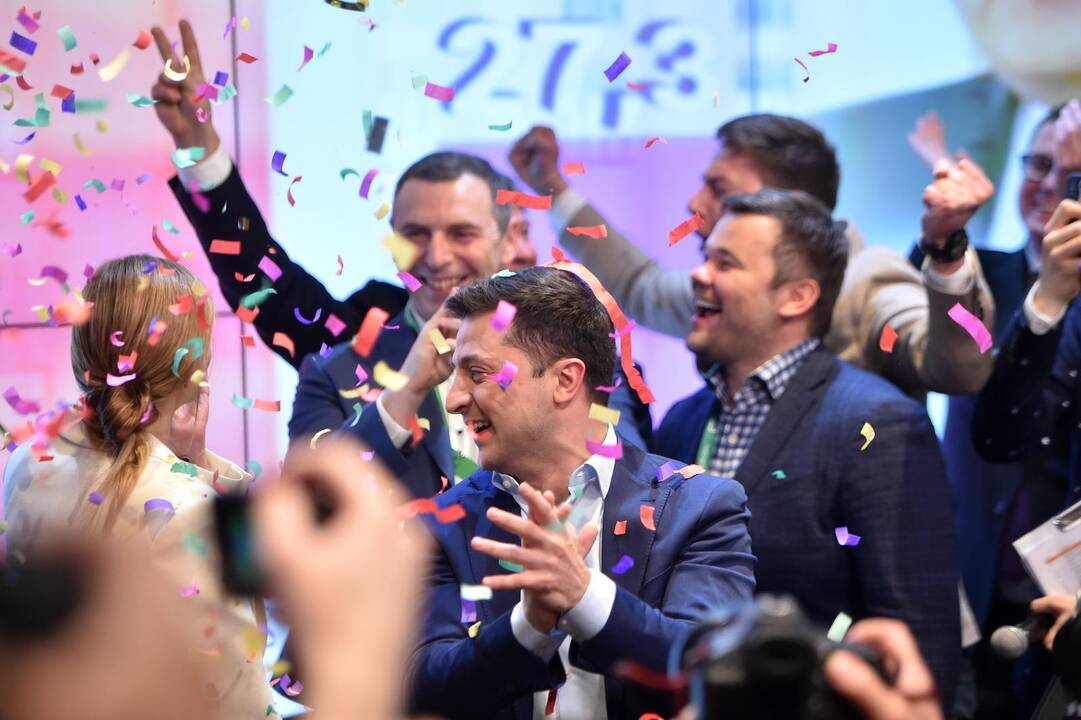 V. Zelenskio pergalė Ukrainos prezidento rinkimuose