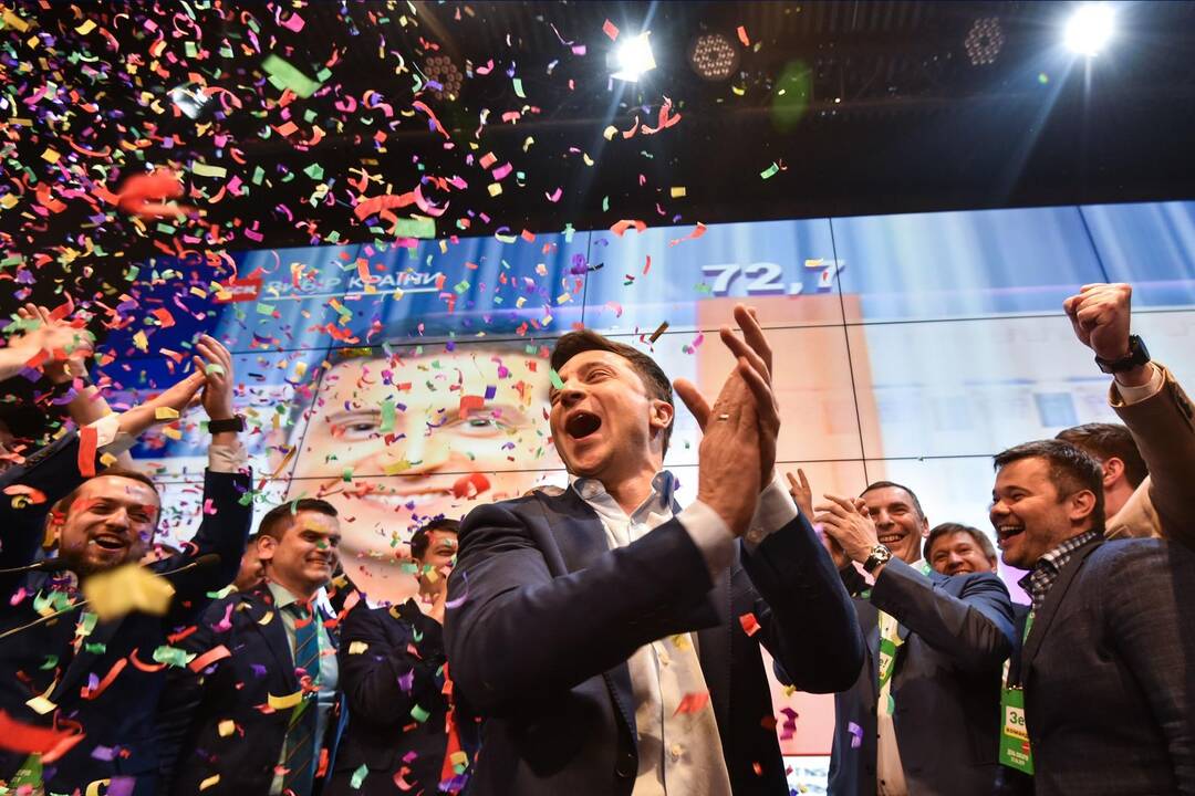 V. Zelenskio pergalė Ukrainos prezidento rinkimuose