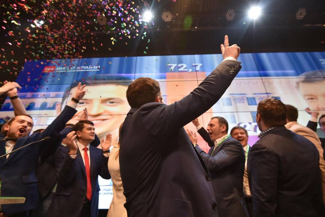 V. Zelenskio pergalė Ukrainos prezidento rinkimuose