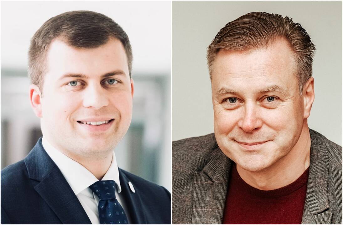 Nepasitikėjimas: A.Kalnius (dešinėje) sieks E.Viskonto atleidimo iš pareigų, praradus pasitikėjimą.