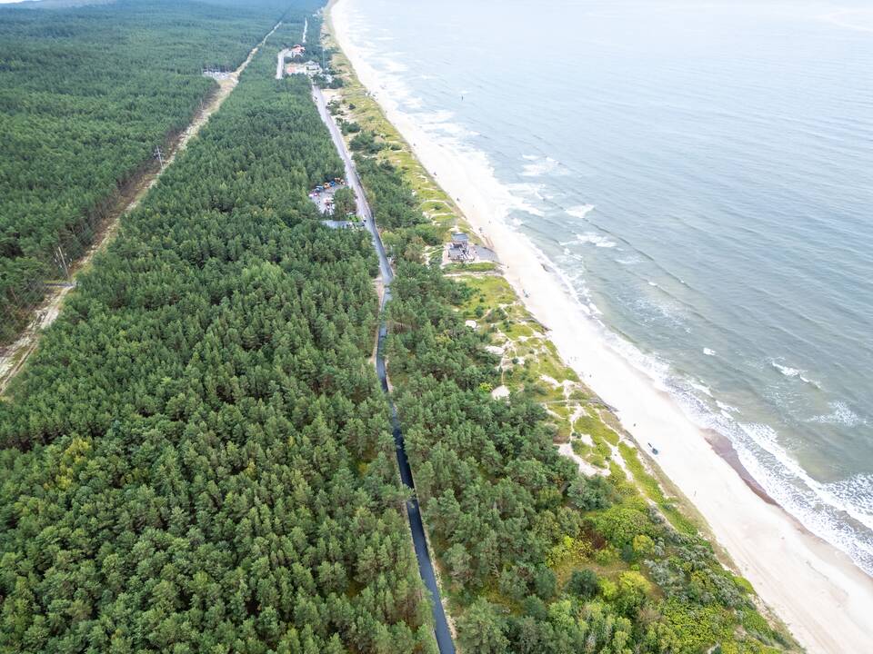 Rekonstruotas Kuršių nerijos dviračių takas