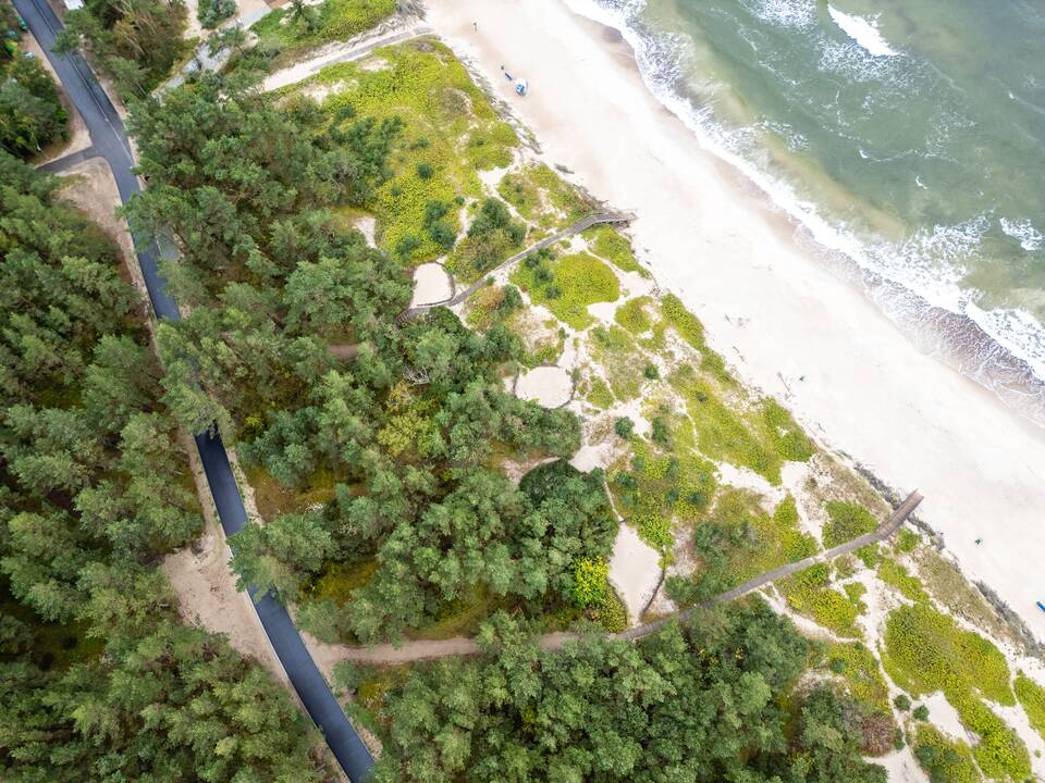 Rekonstruotas Kuršių nerijos dviračių takas