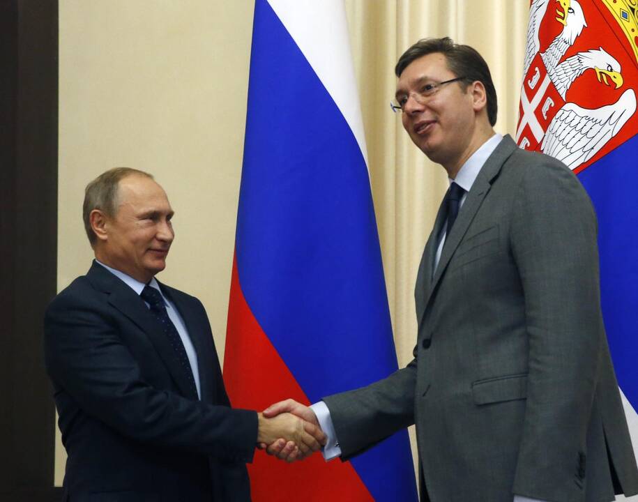 Vladimiras Putinas ir Aleksandras Vučičius