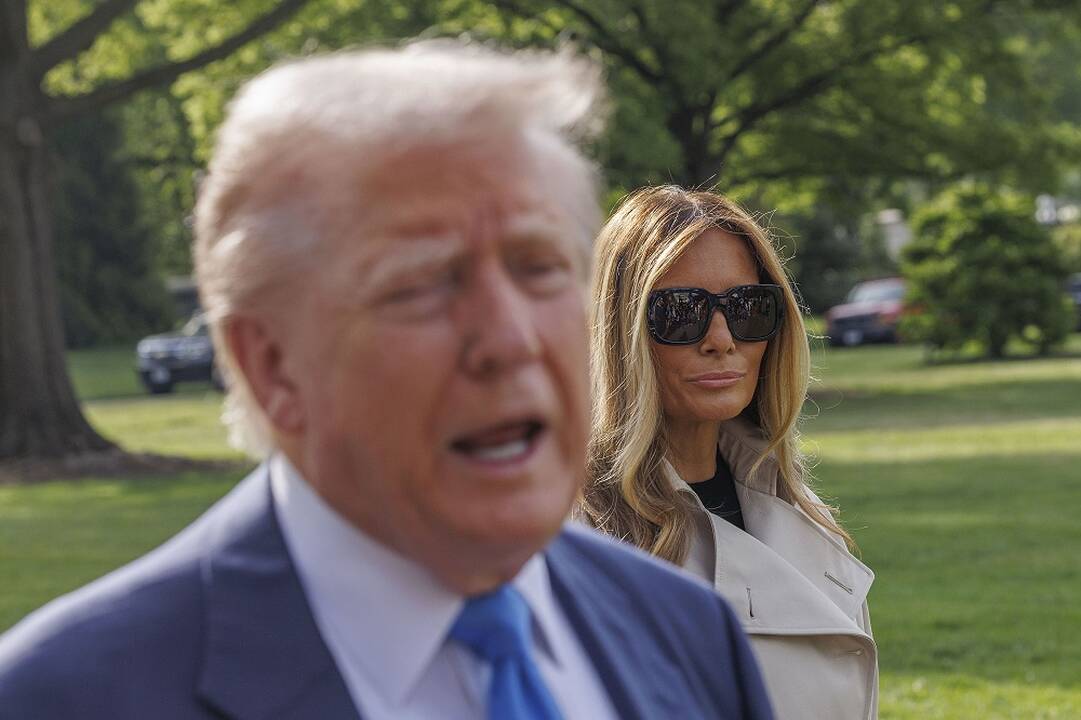 Donaldas Trumpas su žmona