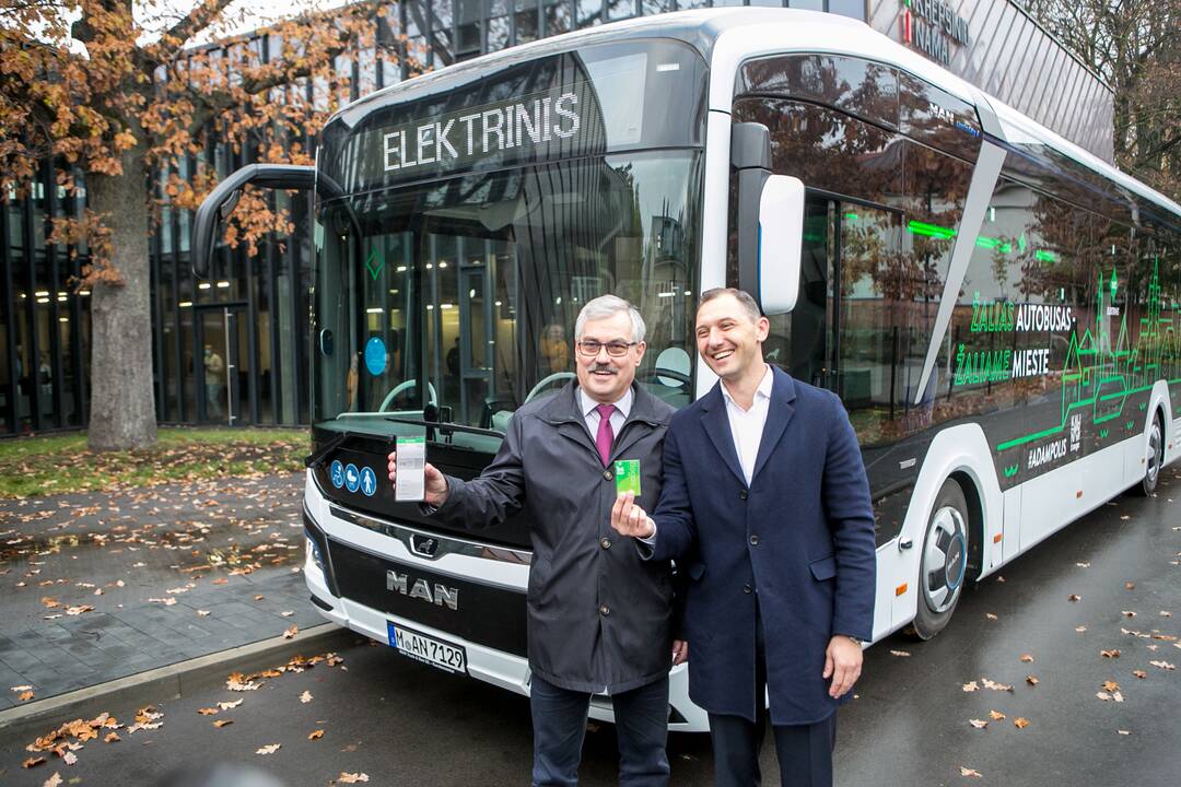 Kauno gatves išbando naujasis elektrinis autobusas