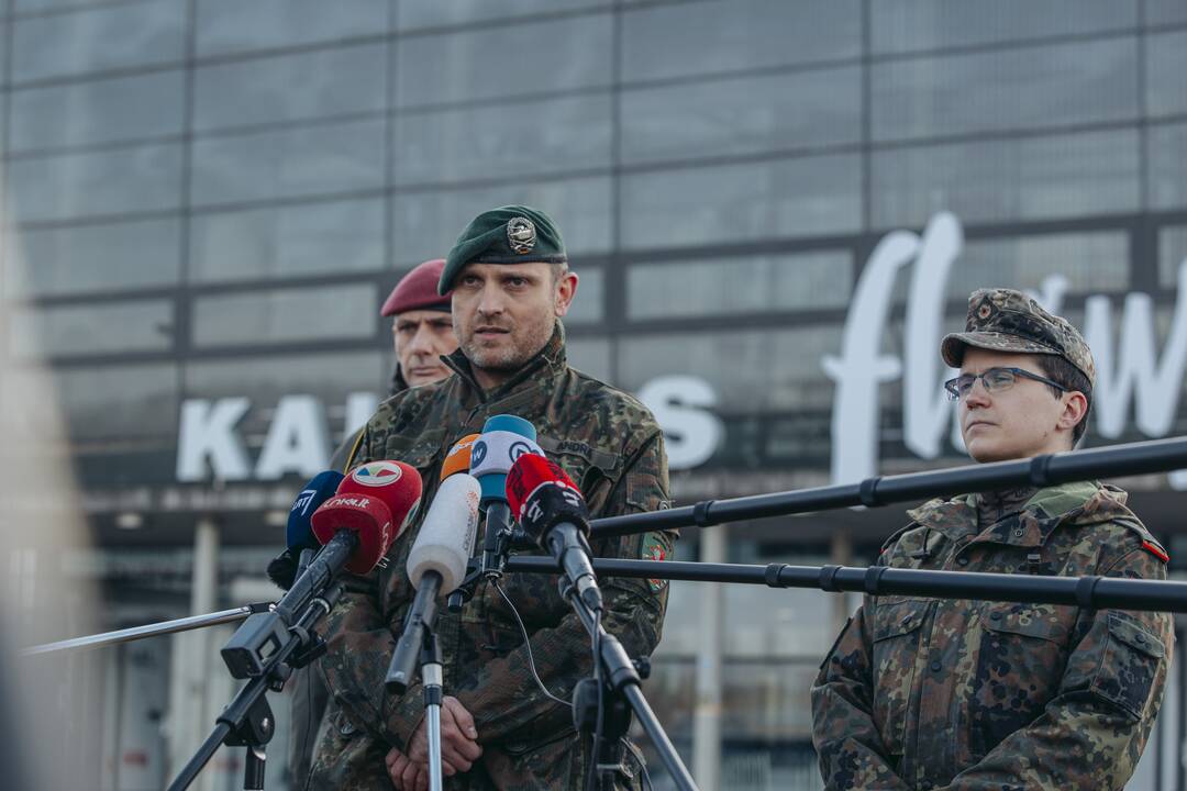 Į Lietuvą atvyko Vokietijos kariai