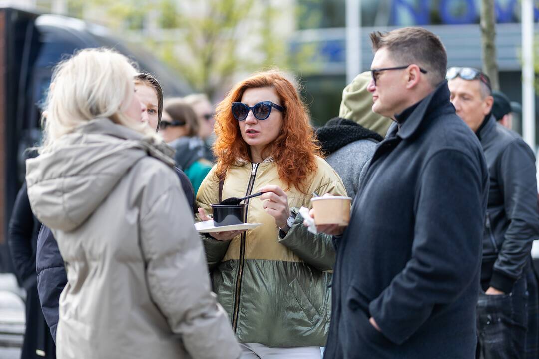 Maitinimo sektoriaus darbuotojų protestas Vilniuje