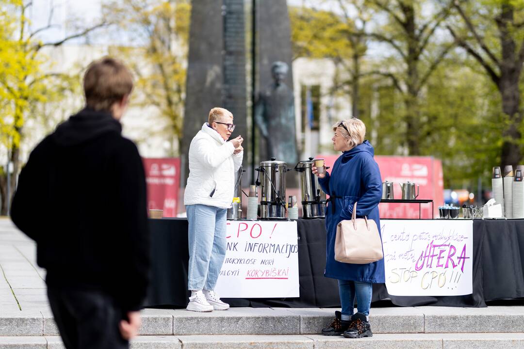 Maitinimo sektoriaus darbuotojų protestas Vilniuje