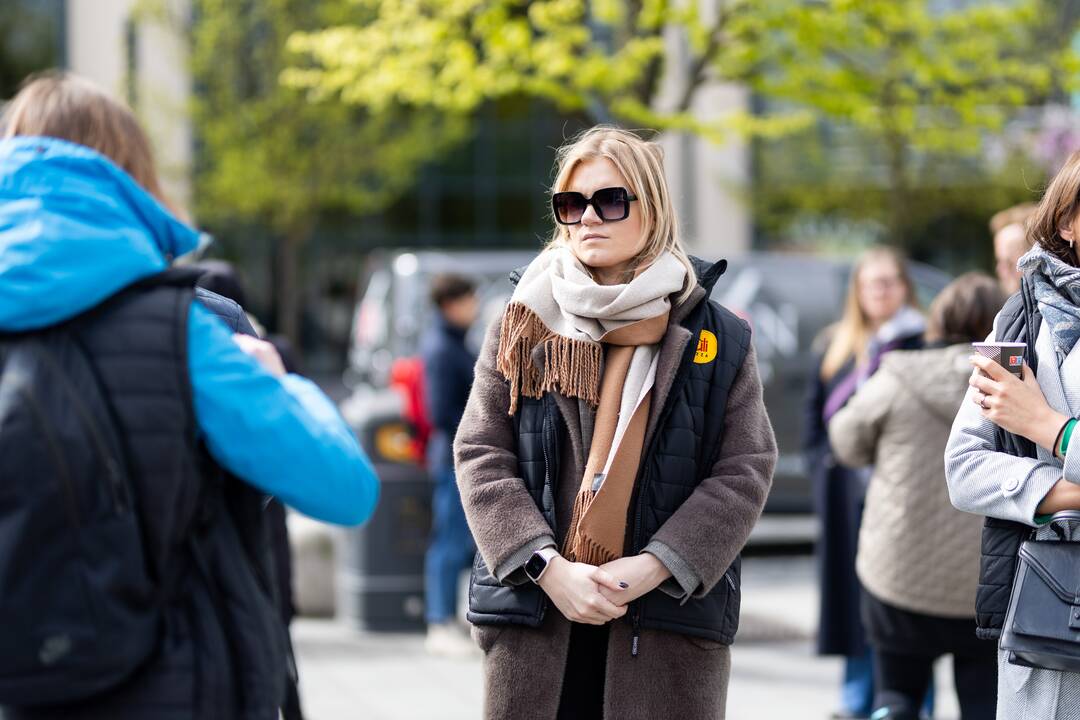Maitinimo sektoriaus darbuotojų protestas Vilniuje