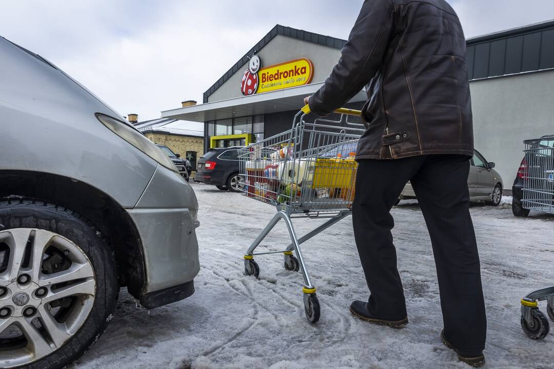 Lietuviai apsipirkinėja Lenkijoje