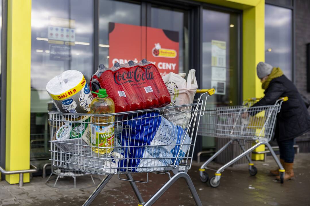 Lietuviai apsipirkinėja Lenkijoje