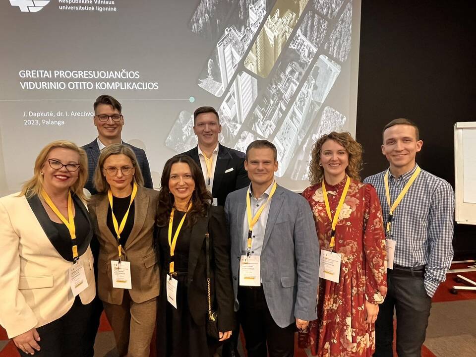 Pasididžiavimas: pirmą kartą mokslinius pranešimus konferencijoje pristatė visi Respublikinės Klaipėdos ligoninės Ausų, nosies, gerklės ligų skyriaus gydytojai.